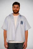 Conviction 23 Pinstripe Shirt – Blue Edition