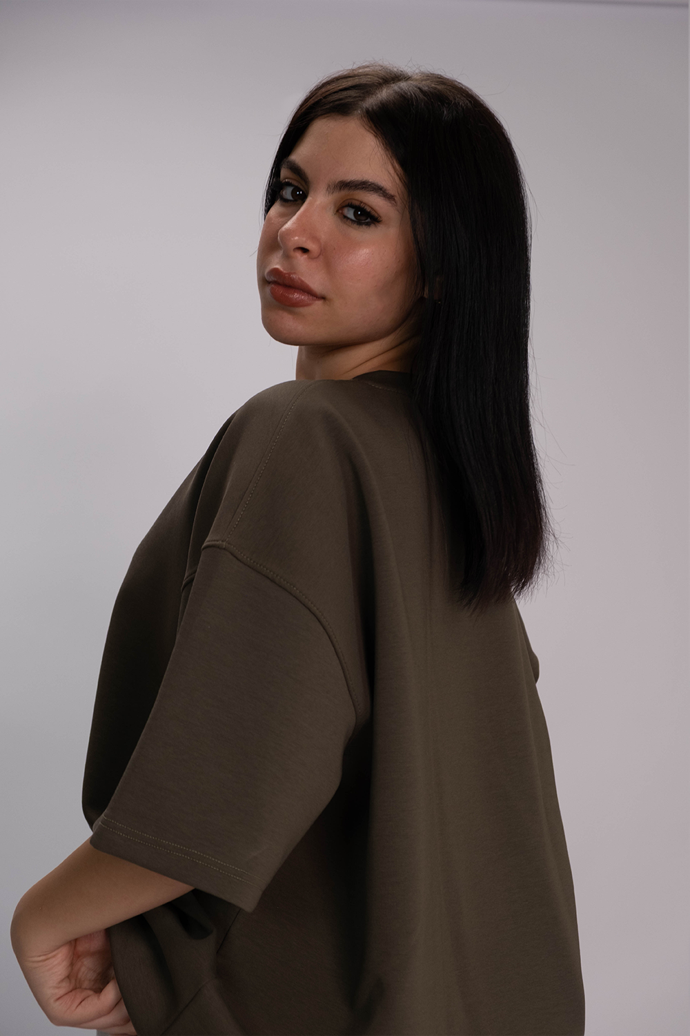 Studio SWAG Oversized Tee – Earth Brown
