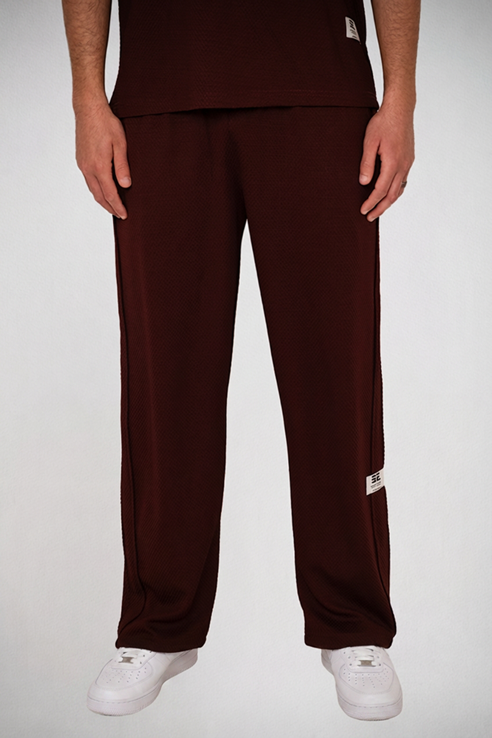 Burgundy Luxe Textured Lounge Set