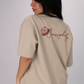 Signature Box Fit  Tee – Sand Beige