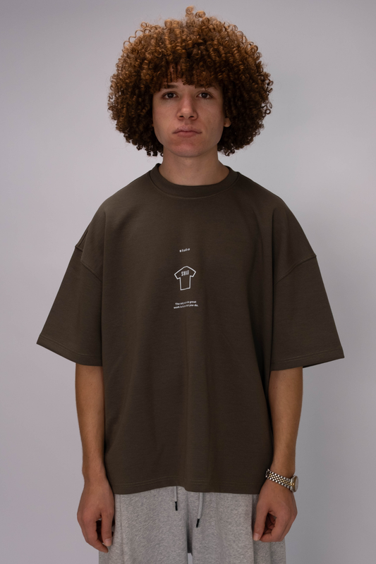 Studio SWAG Oversized Tee – Earth Brown