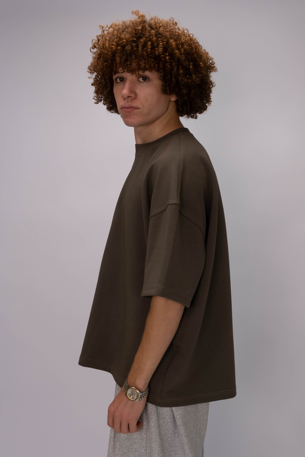 Studio SWAG Oversized Tee – Earth Brown