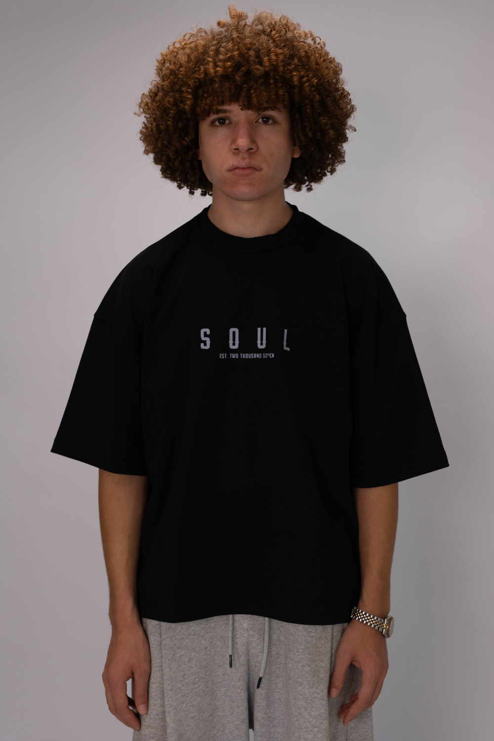 Soul 07 Oversized Tee – Black