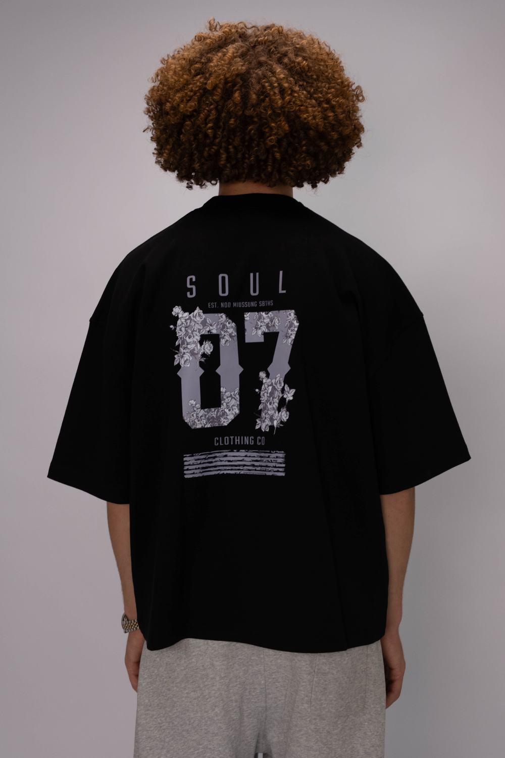 Soul 07 Oversized Tee – Black