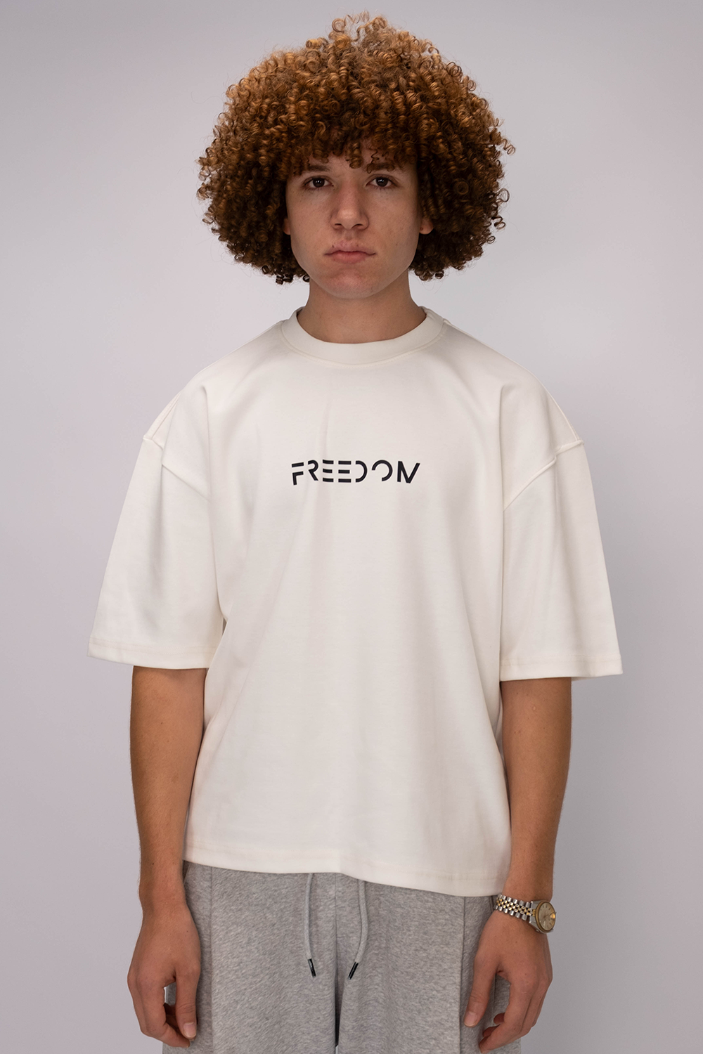 Freedom Box Fit Tee – Off White