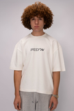 Freedom Box Fit Tee – Off White