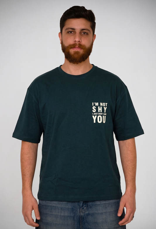 I’m Not Shy Oversized Graphic Tee