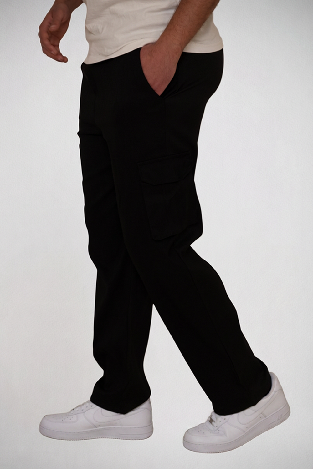 Black Utility Cargo Pants