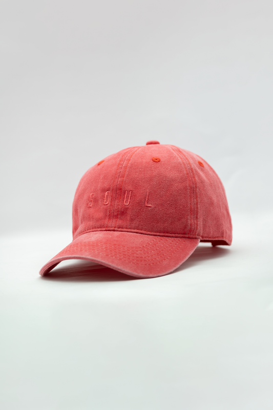 Soul Denim Cap – Coral Red